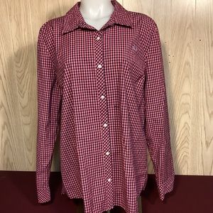 Vineyard Vines Classic Womens checked button down shirt size 16